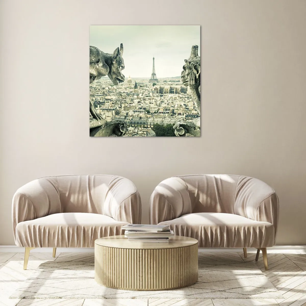 Glass picture - Parisian Talks - 50x50 cm