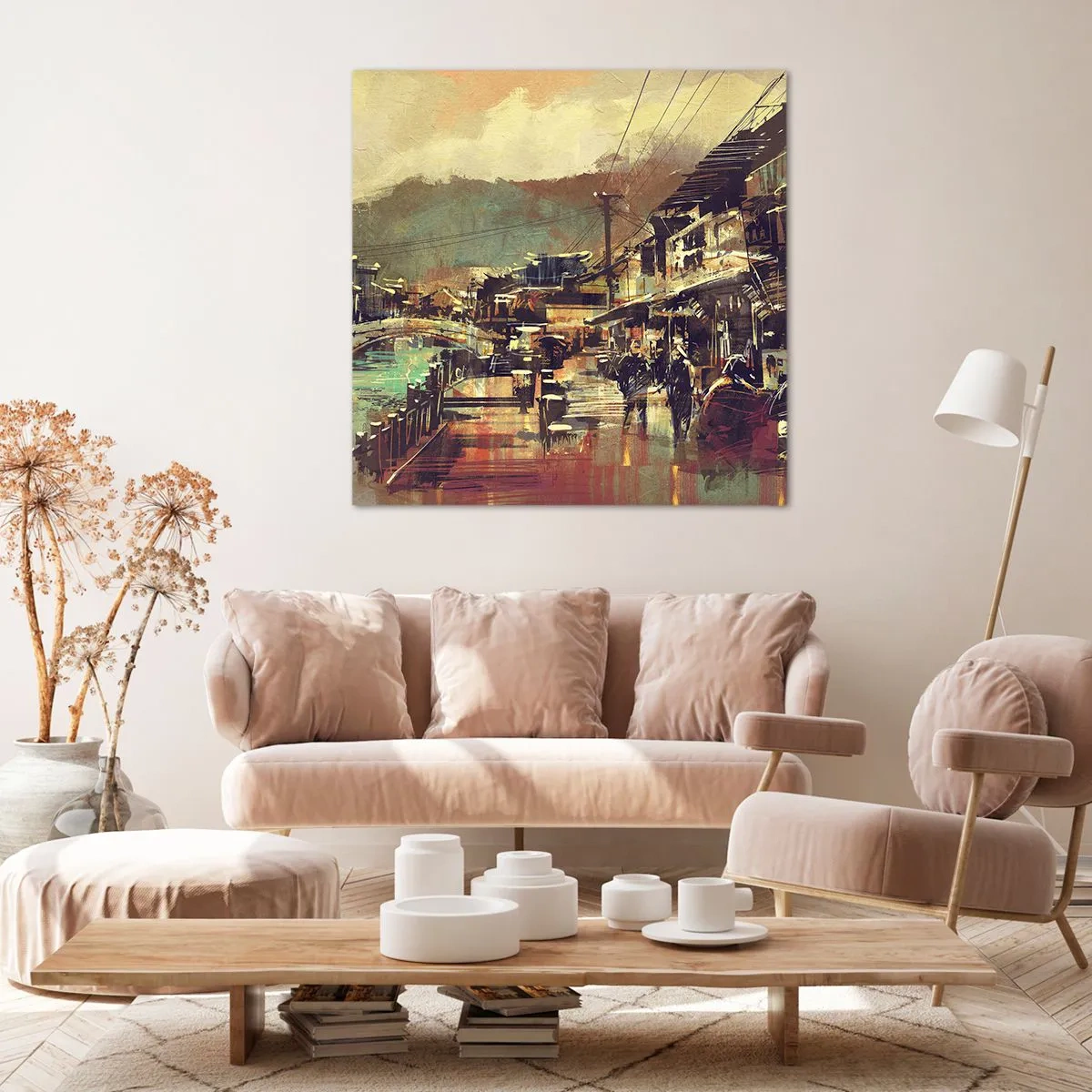 Canvas picture - Life As a Abundance of Greyness - 60x60 cm