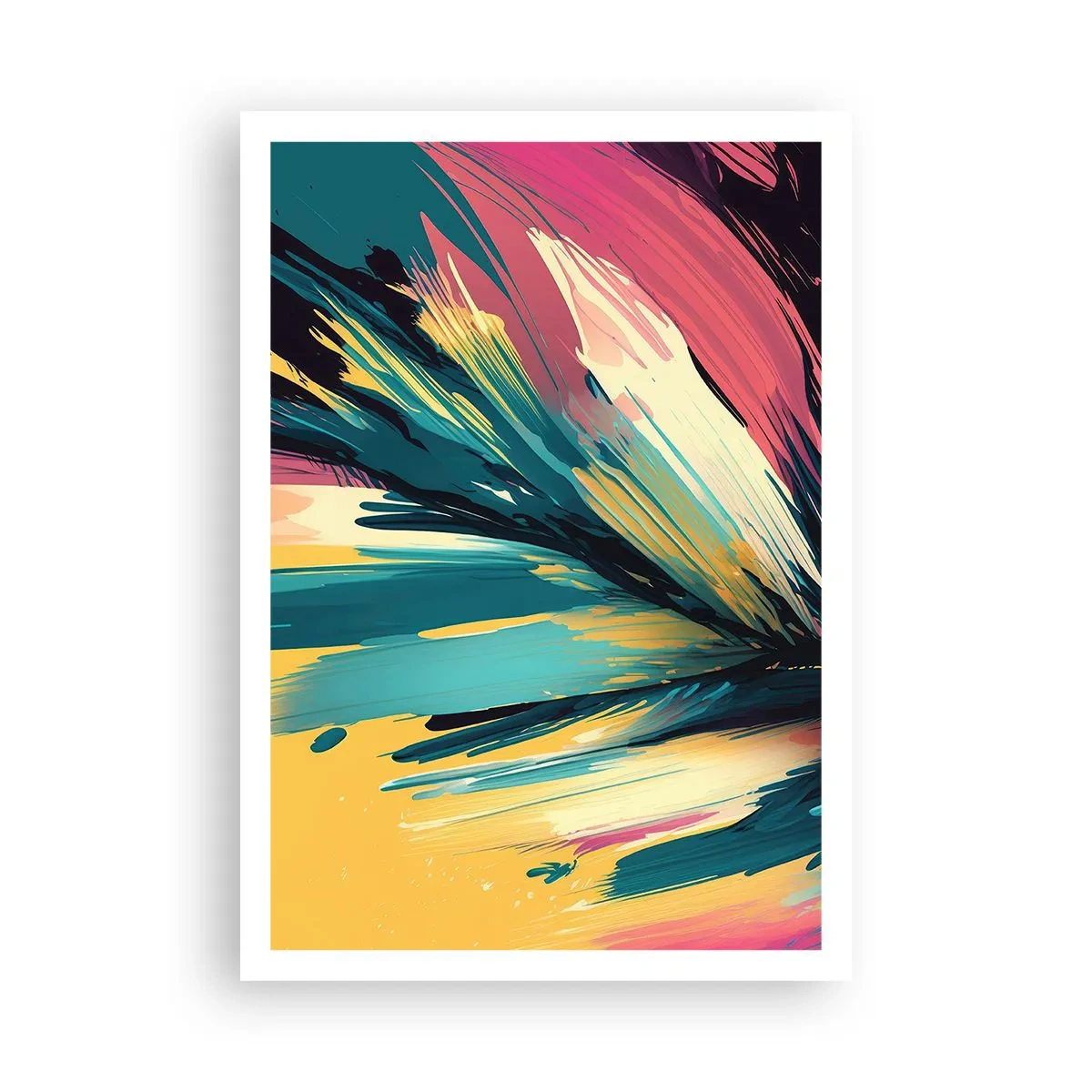 Poster - Composition -Explosion of Joy - 70x100 cm
