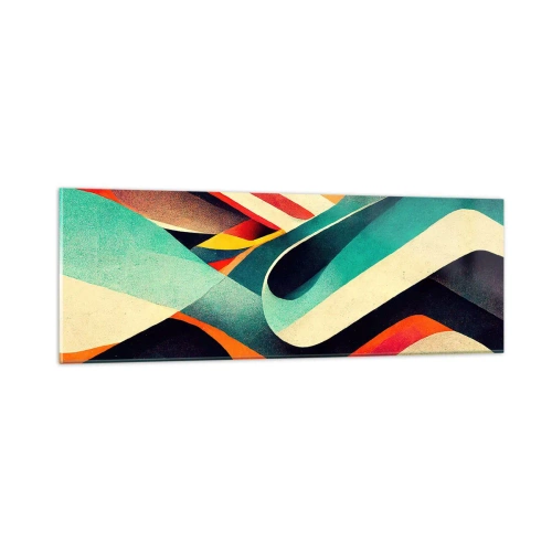 Glass picture - Intense Composition - 90x30 cm