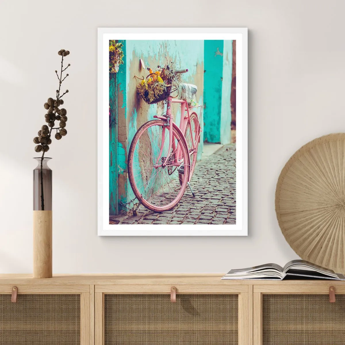 Poster in white frmae - Be Right Back - 30x40 cm