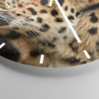 Clock face with lines