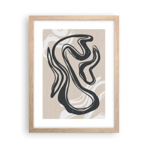 Poster in light oak frame - Multiplied Expression - 30x40 cm