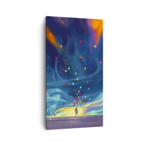 Canvas picture - On Blue Wind - 45x80 cm