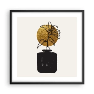 Poster in black frame - Beauty Precious as Gold - 50x50 cm