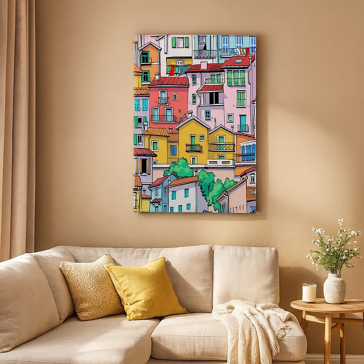 Canvas picture - Merry City - 50x70 cm