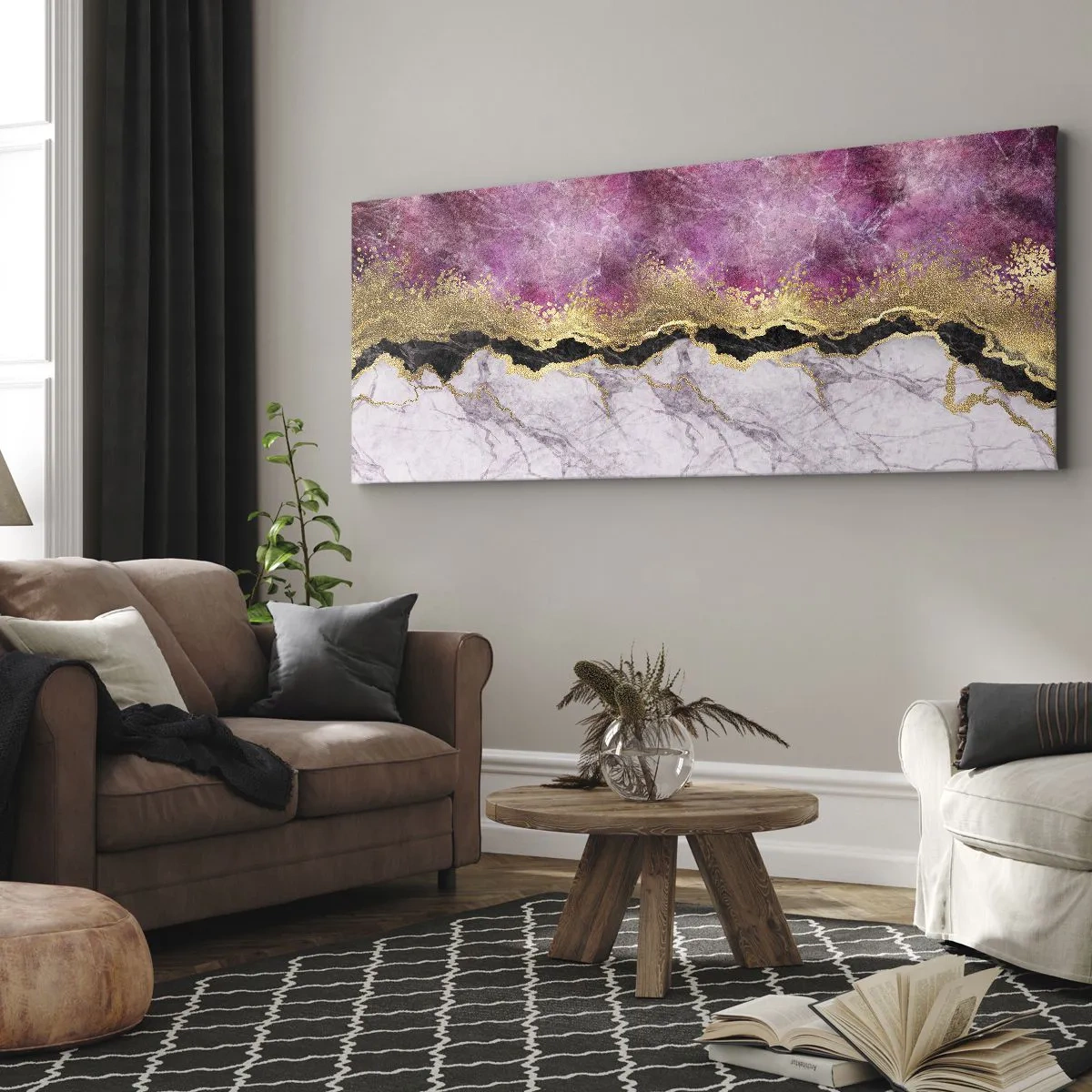 Canvas picture - On the Border - 160x50 cm