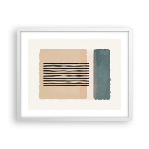 Poster in white frmae - All in Order - 50x40 cm