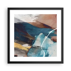 Poster in black frame - With Panache and Energy - 40x40 cm