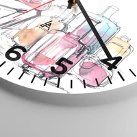 Clock face with numbers