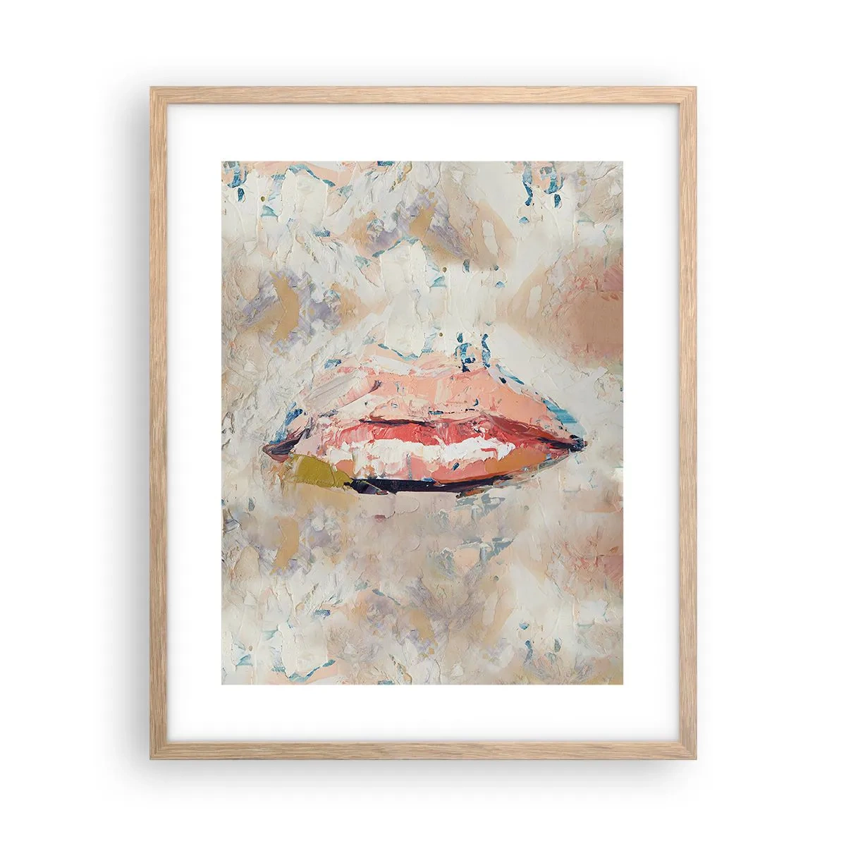 Poster in light oak frame - It Awakens the Senses - 40x50 cm