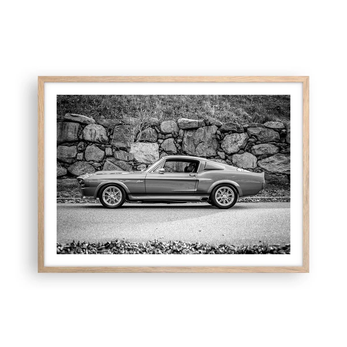 Poster in light oak frame - Legend of the 60-ies - 70x50 cm