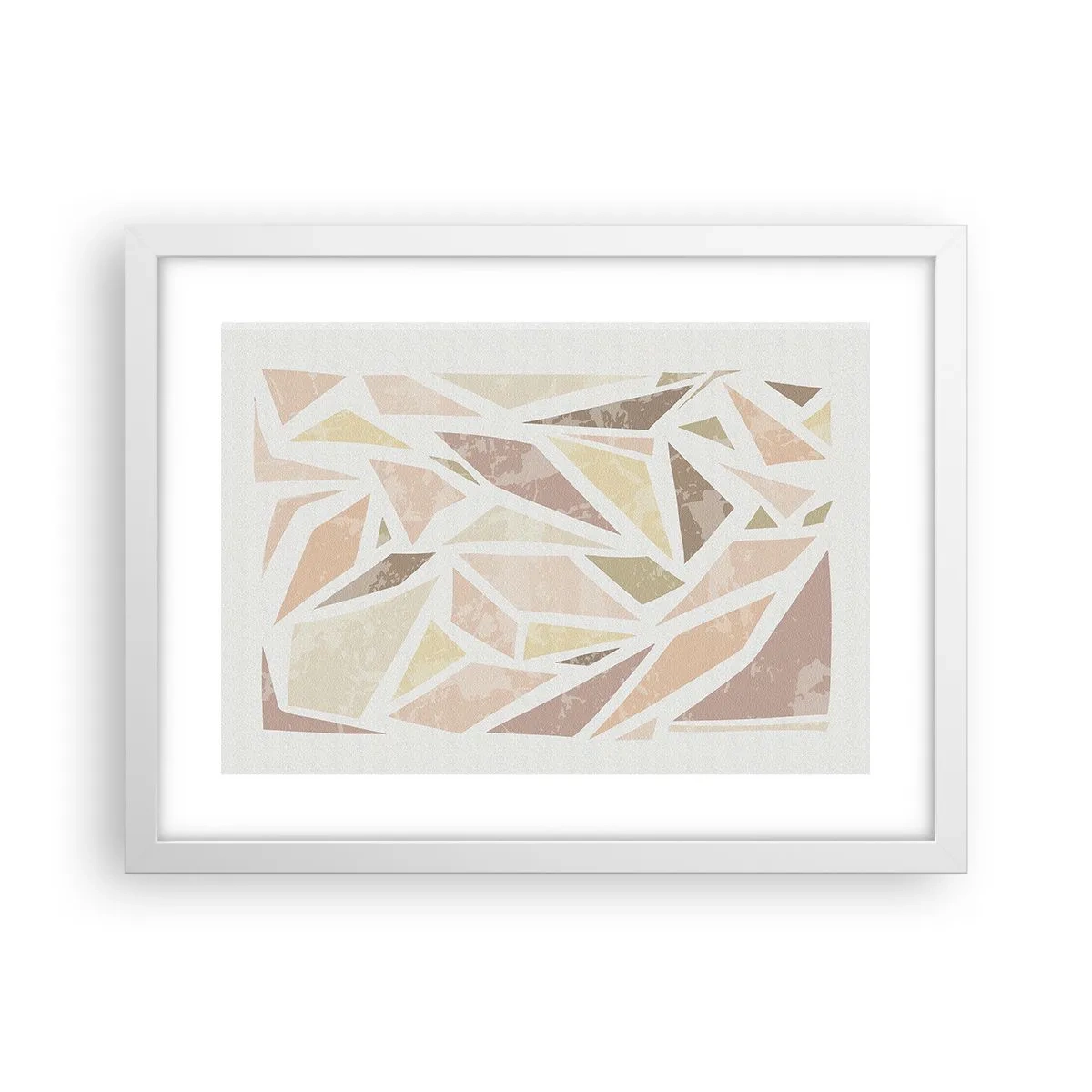 Poster in white frmae - Stained Glass Composition - 40x30 cm