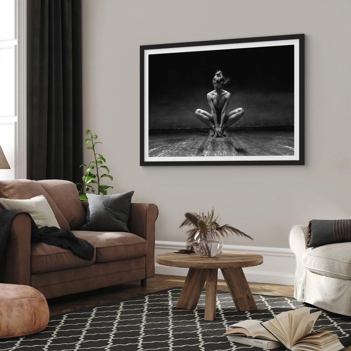 Poster in black frame - Concentration of Dancing Energy - 91x61 cm