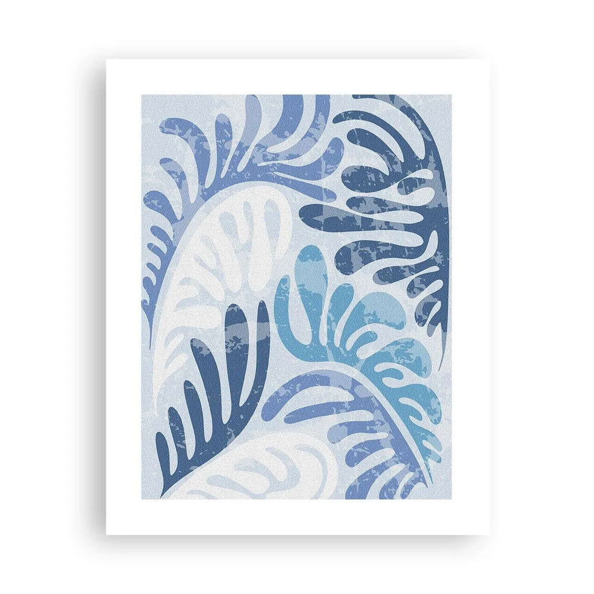 Poster - Blue Ferns - 40x50 cm