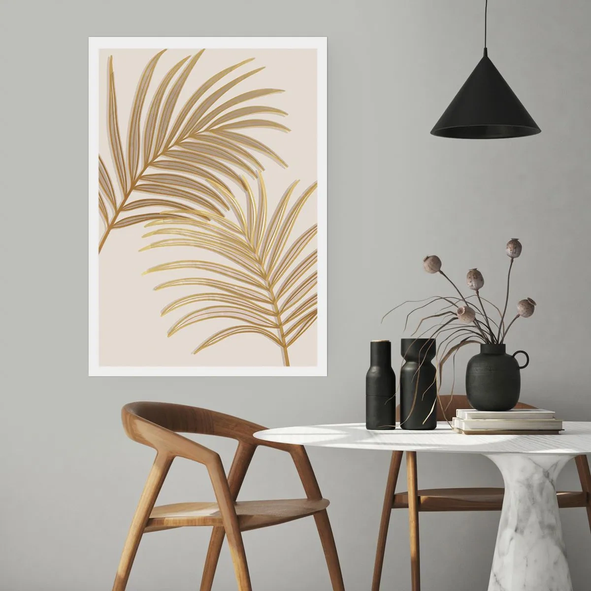 Poster - Golden Palm! - 30x40 cm