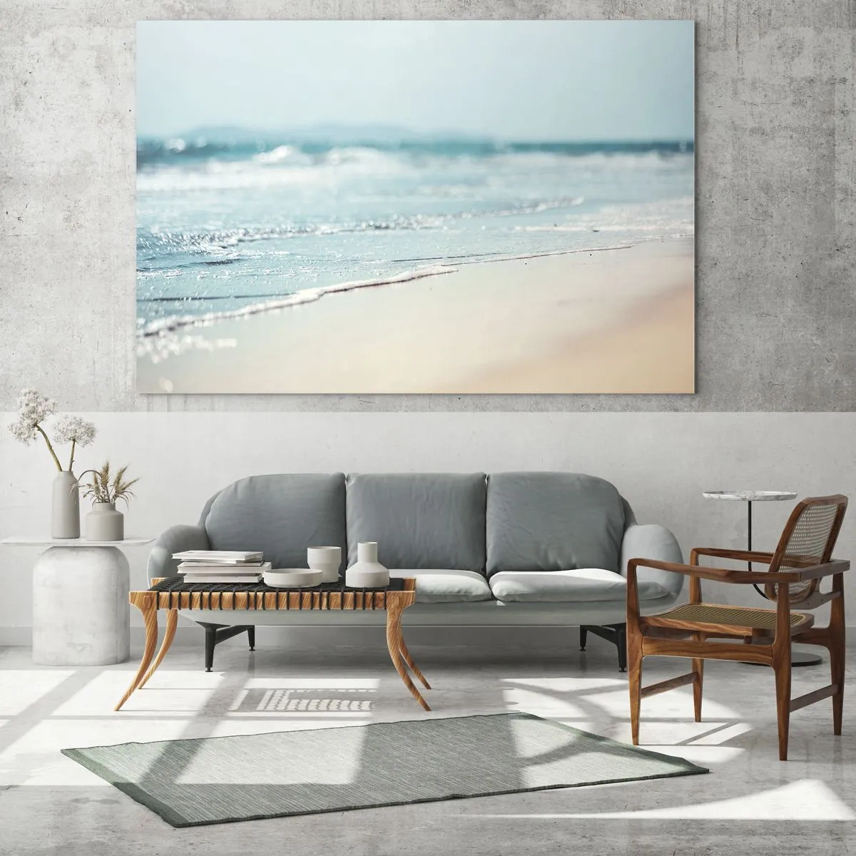 Glass picture - Warmth and Breeze - 140x50 cm
