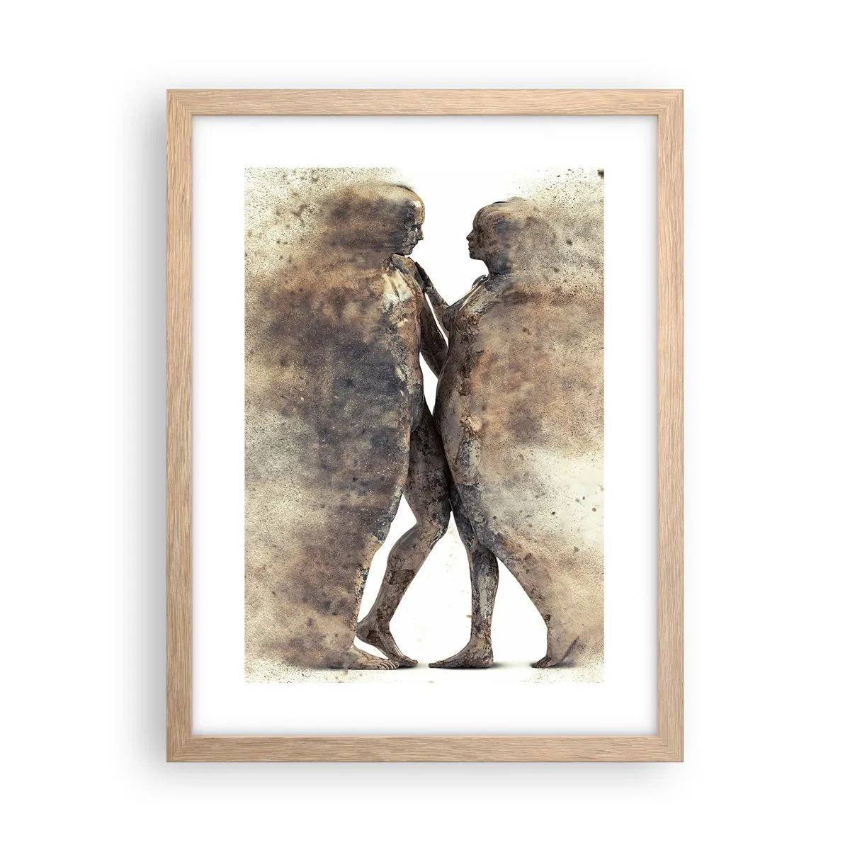 Poster in light oak frame - From Dust They Rose to Love - 30x40 cm