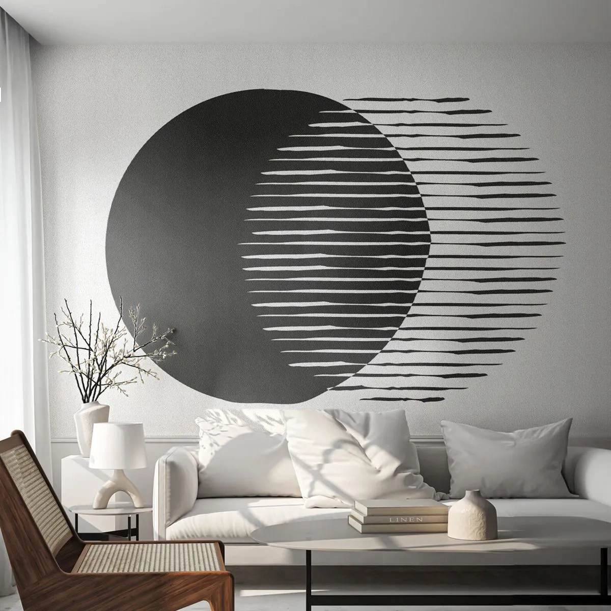 Photo Wallpaper Standard Eco - His Alter Ego - Sun, Wheels, Boho - 350x256 cm