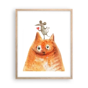 Poster in light oak frame - Love Paradoxes - 40x50 cm