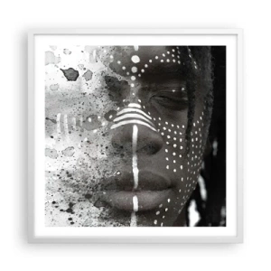 Poster in white frmae - Dsicover Primordial Spirit - 60x60 cm