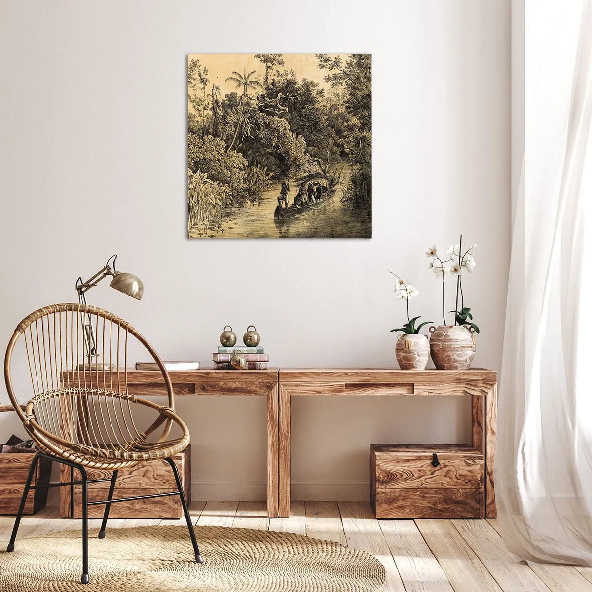 Canvas picture - Journey to the Spring - 40x40 cm
