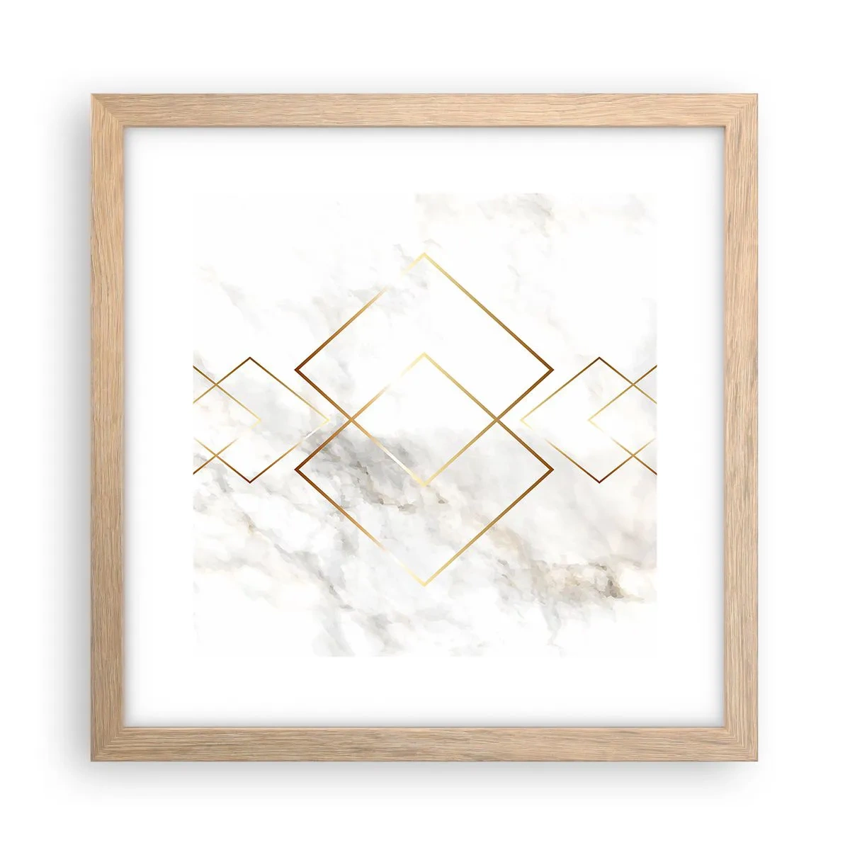 Poster in light oak frame - View over Infinity - 30x30 cm