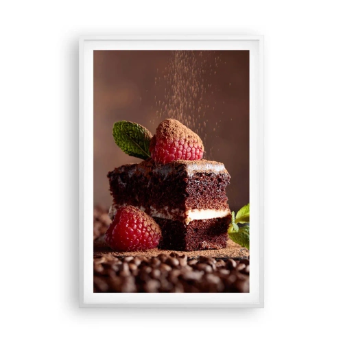 Poster in white frmae - Life Is Sweet - 61x91 cm