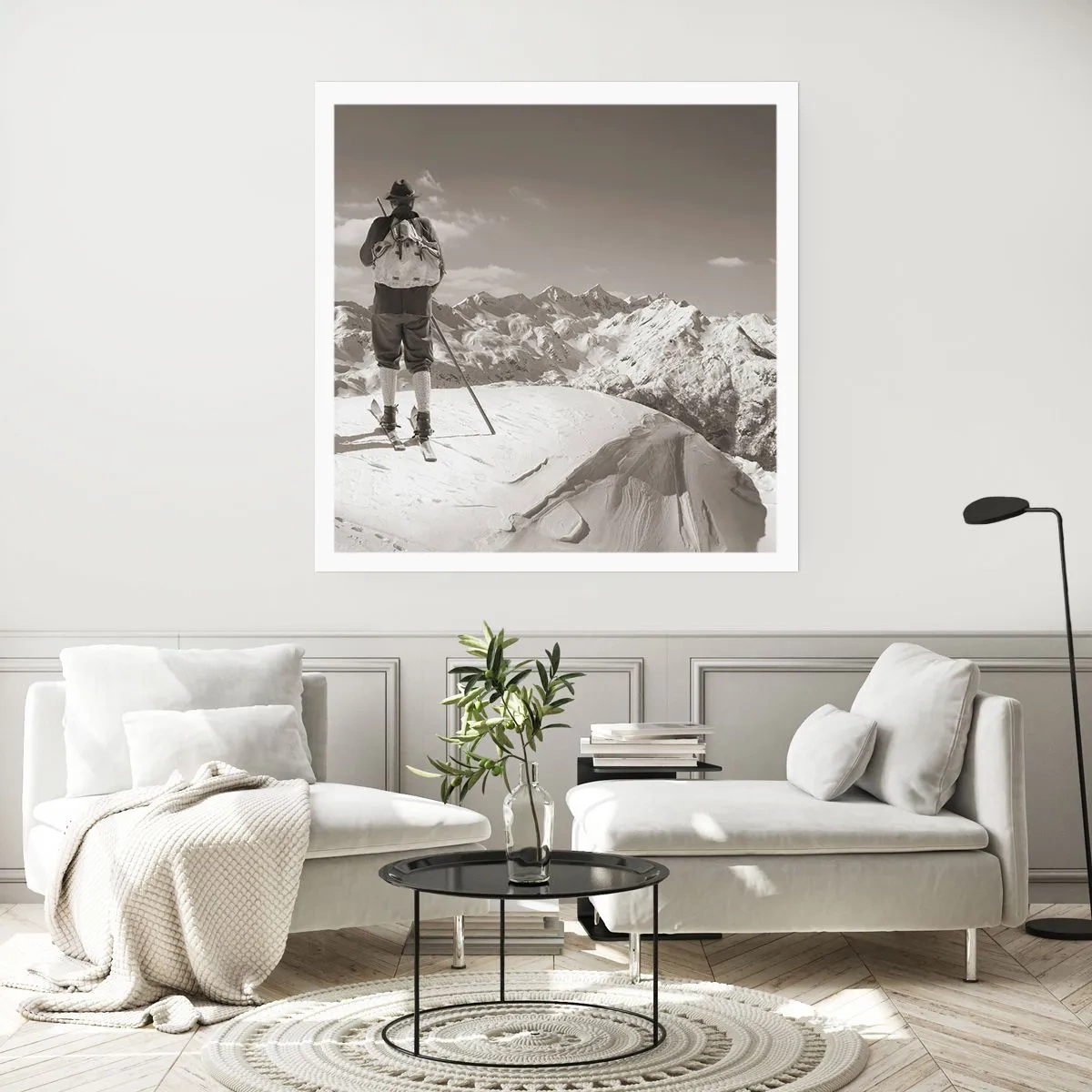 Poster - Mountains Are the Same - 30x30 cm