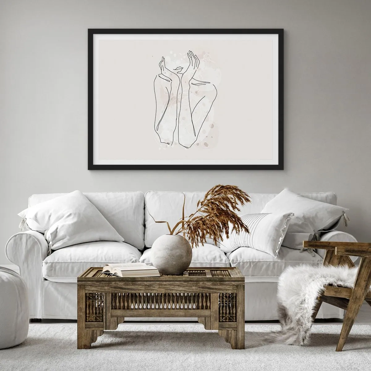 Poster in black frame - Dreamful Moment - 70x50 cm