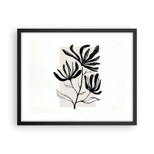 Poster in black frame - Sketch for a Herbarium - 50x40 cm