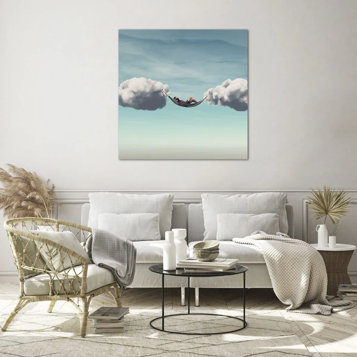 Glass picture - Blissful Moment - 50x50 cm