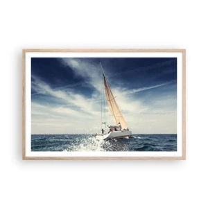 Poster in light oak frame - They Won't Catch Us - 91x61 cm