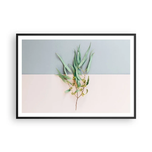 Poster in black frame - Pastel Subtlety - 100x70 cm
