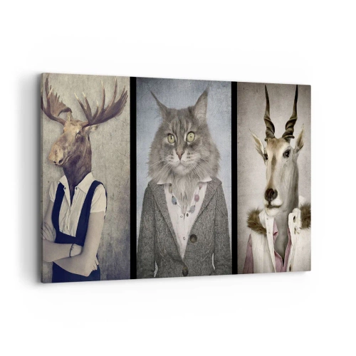 Canvas picture - Furcoats Are in Vogue Again - 100x70 cm