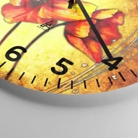 Clock face with numbers