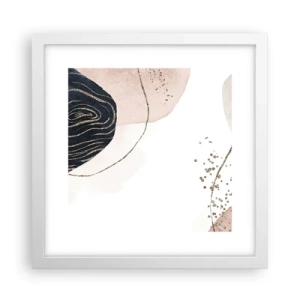 Poster in white frmae - Everything Flows - 30x30 cm