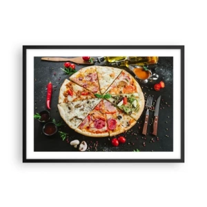 Poster in black frame - Range of Flavours - 70x50 cm
