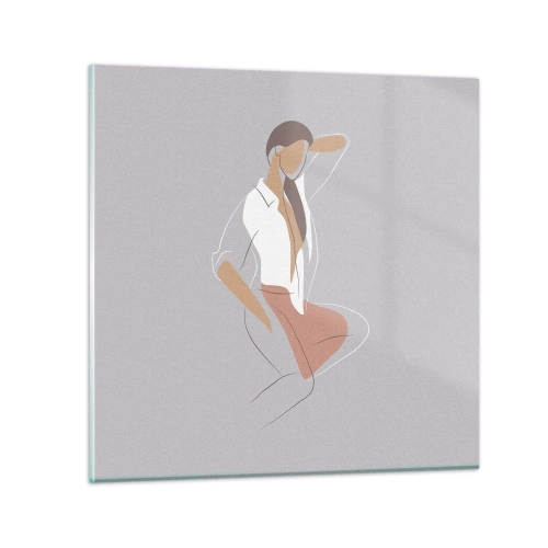 Glass picture - Outline of Charm - 40x40 cm