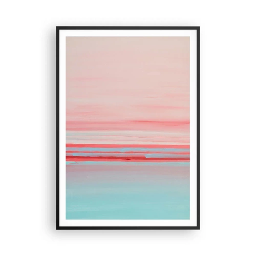Poster in black frame - Abstract at Dawn - 70x100 cm