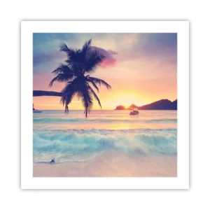 Poster - Evening in a Bay - 50x50 cm