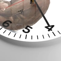 Clock face with numbers