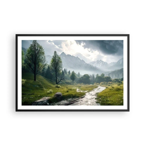 Poster in black frame - There And Back - 91x61 cm