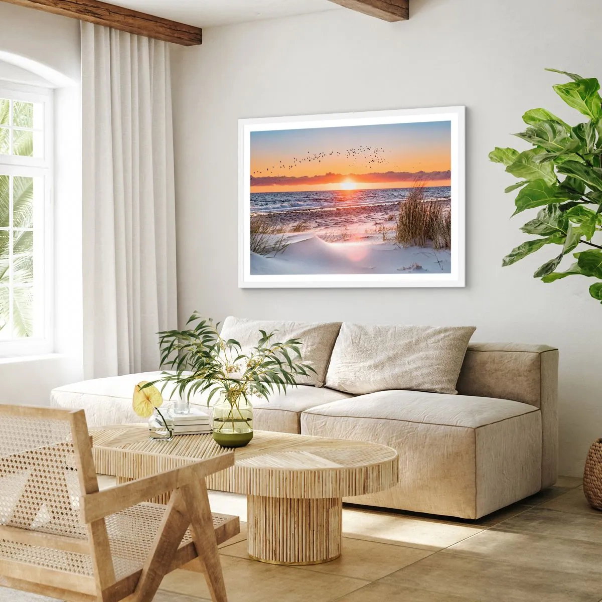 Poster in white frmae - Horizontal Landscape - 100x70 cm