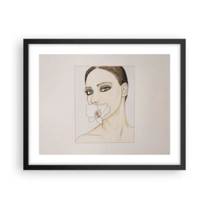 Poster in black frame - Symbol of Elegance and Beauty - 50x40 cm