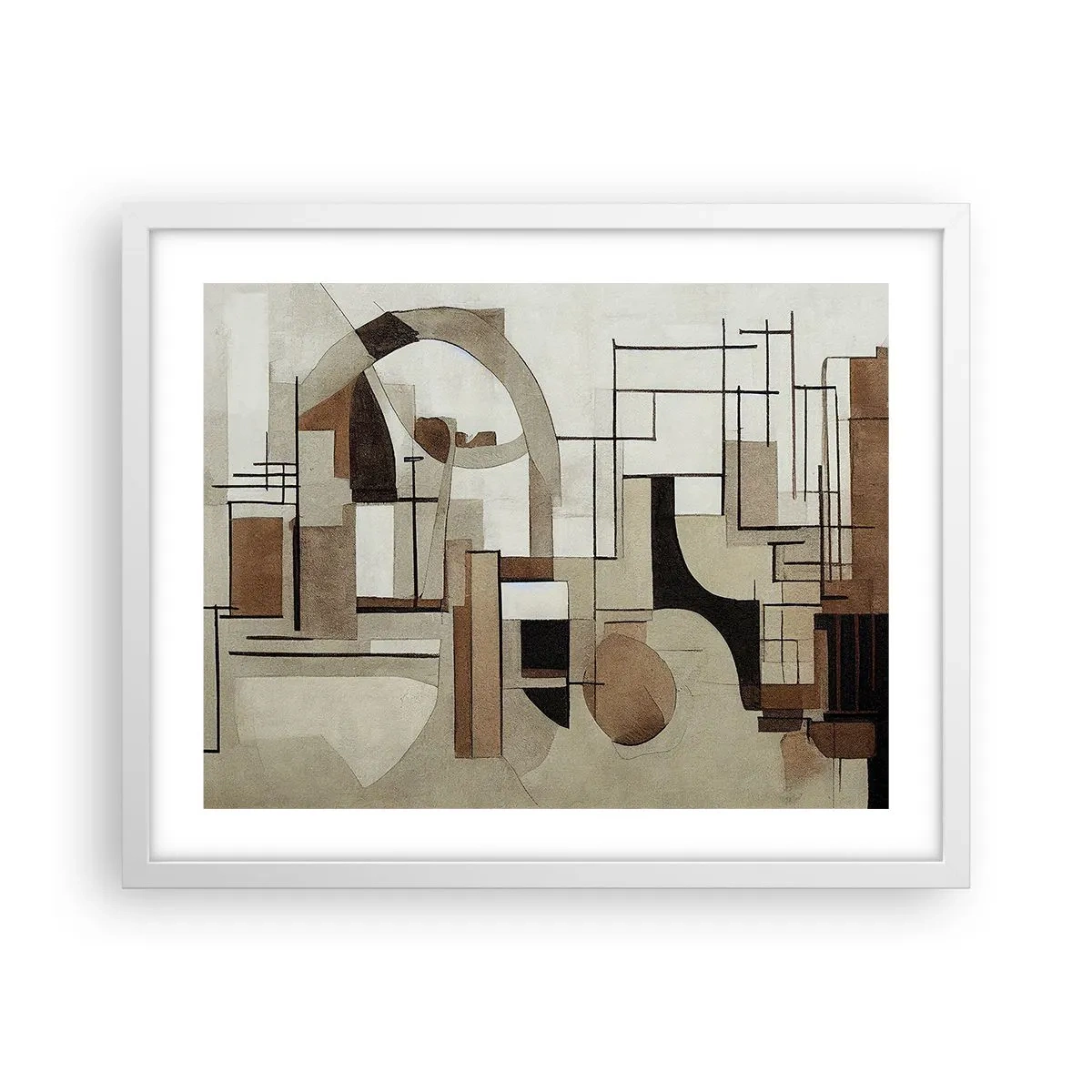 Poster in white frmae - City Landscape 2.0 - 50x40 cm