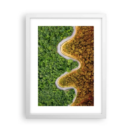 Poster in white frmae - Borders and Breakthroughs - 30x40 cm