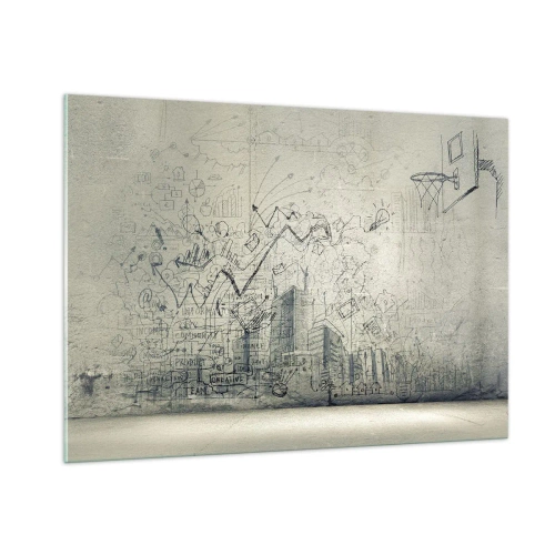 Glass picture - My Wonderful City Life - 100x70 cm