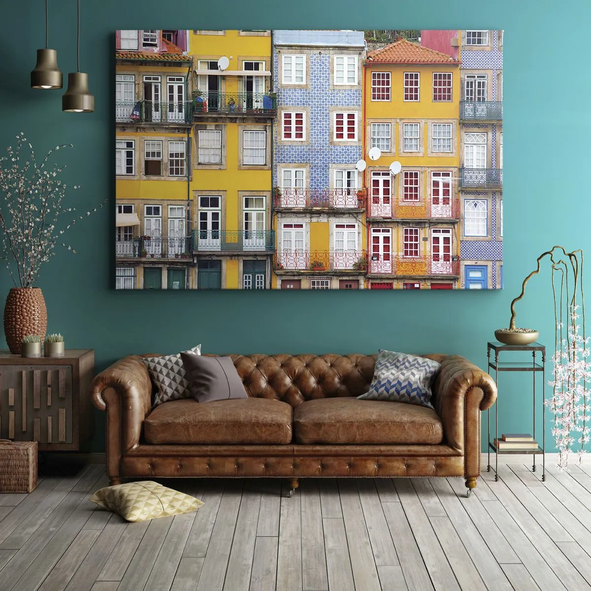 Canvas picture - Colours of Old Town - 120x80 cm