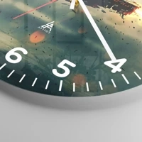 Clock face with numbers